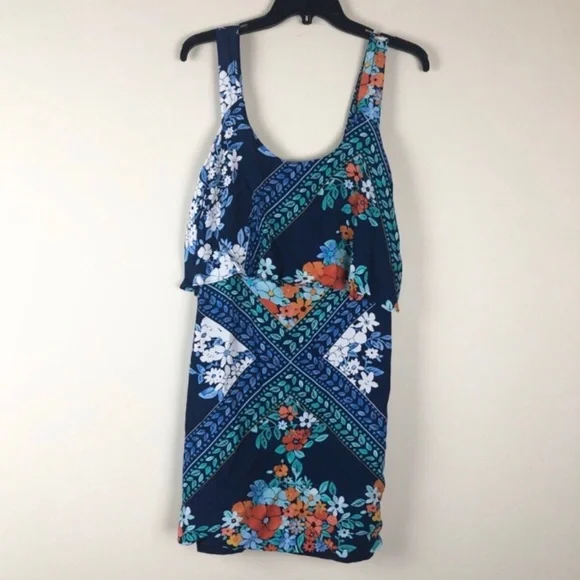 anthro blue floral dress A.L.C. Juliet Dress main image 0